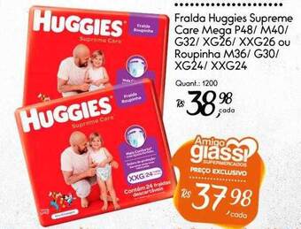 Giassi Supermercados Fralda huggies supreme care mega ou roupinha oferta