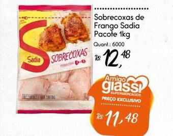 Giassi Supermercados Sobrecoxas de frango sadia oferta