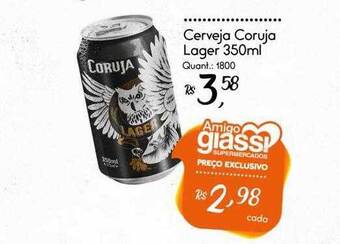 Giassi Supermercados Cerveja coruja lager oferta