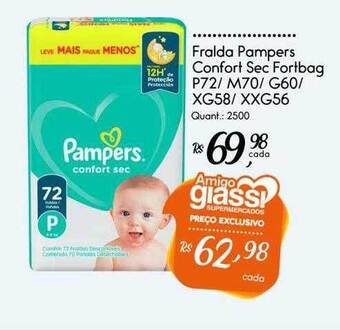 Giassi Supermercados Fralda pampers confort sec fortbag oferta