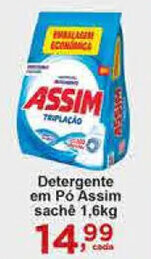 Rossi Supermercado Detergente em po Assim sache 1.6kg oferta