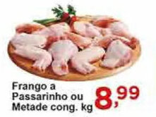 Rossi Supermercado Frango a Passarinho ou Metade cong. 1kg oferta