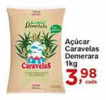 Rossi Supermercado Acucar Caravelas Demerara 1kg oferta