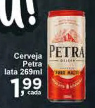 Rossi Supermercado Cerveja Petra lata 269ml oferta