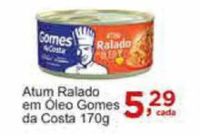 Rossi Supermercado Atum Ralado em Oleo Gomes da Costa 170g oferta