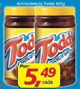 Supermercados Guanabara Achocolatado Toddy 400g oferta