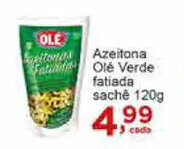 Rossi Supermercado Azeitona Ole Verde fatiada sache 120g oferta