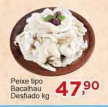 Rossi Supermercado Peixe tipo Bacalhau Desfiado 1kg oferta