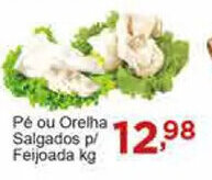 Pe ou Orelha Salgados p/ Feijoada 1kg