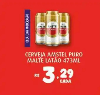 Bahamas Supermercados Cerveja Amstel Puro Malte Latão 473ml oferta