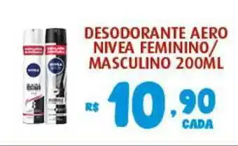 Bahamas Supermercados Desodorante Aero Nivea Feminino Masculino 200ml oferta