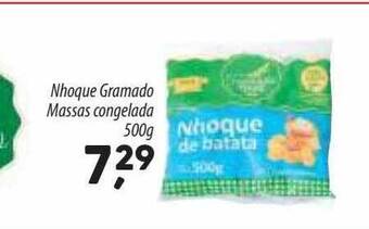 Nhoque gramado massas congelada