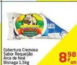 Cobtertura cremosa sabor requeijão arca de noé bisnaga
