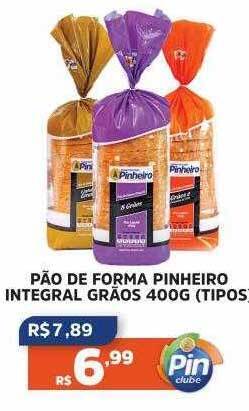 Pinheiro Supermercado Pão de forma pinheiro integral grãos oferta