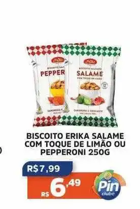 Biscoito erika salame com toque de limão ou pepperoni