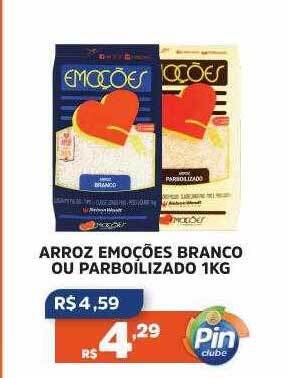 Arroz emoções branco ou parboilizado