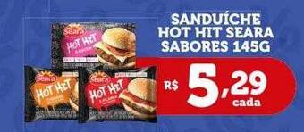 Bahamas Supermercados Sanduiche hot hit seara sabores oferta