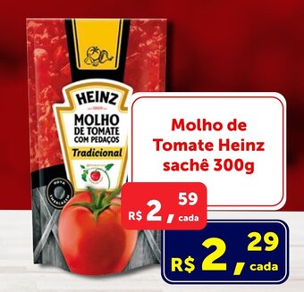 Rossi Supermercado Molho de Tomate Heinz sache 300g oferta