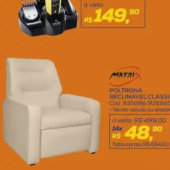 Lojas Colombo Poltrona reclin+avel oferta