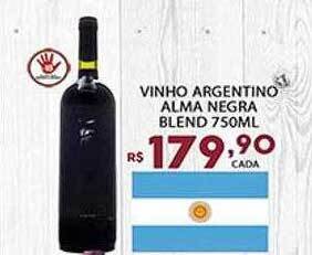 Vinho argentino alma negra blend