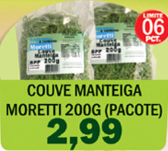 Supermercados Mendonça Couve Manteiga Moretti 200g (pacote) oferta