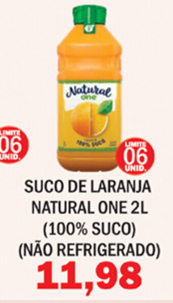 Supermercados Mendonça Suco de Laranja Natural One 2L oferta