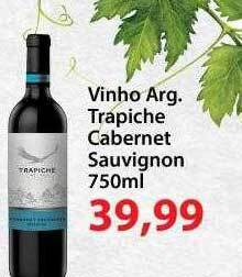 Chama Supermercados Vinho arg. trapiche cabernet sauvignon oferta