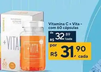 Drogaria Coop Vitamina c + vita com 60 cáspuals oferta
