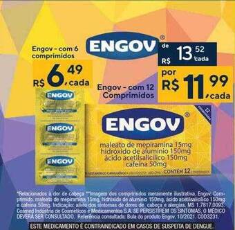 Drogaria Coop Engov com 6 comprimidos oferta