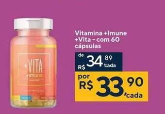 Vitamina +imune +vita com 60 cápsulas