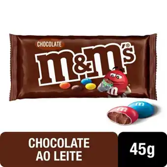 Verona Supermercados Confeito de chocolate ao leite m&ms 45g oferta