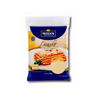 Massa para lasanha mezzani embalagem 500g