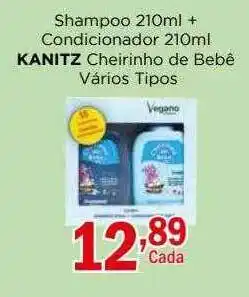 Supermercados Mundial Shampoo + condicionador kanitz cheirinho de bebê oferta