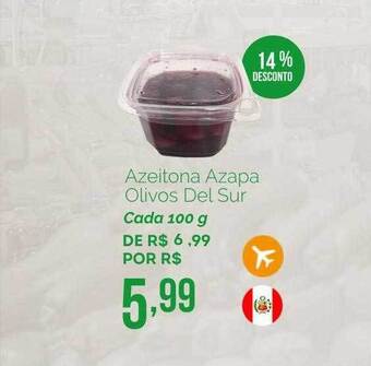 Oba Hortifruti Azeitona azapa olivos del sur 14% desconto oferta