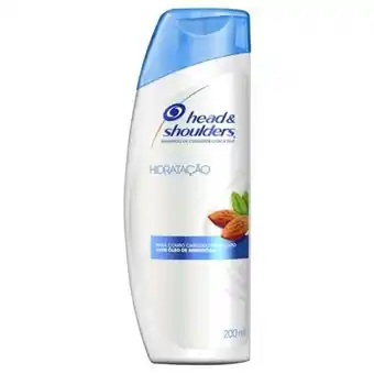 Shampoo anticaspa head & shoulders hidratação com óleo de amêndoas embalagem 200ml