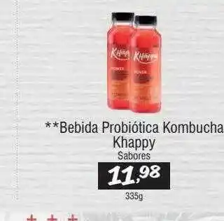 Bebida probiótica kombucha khappy