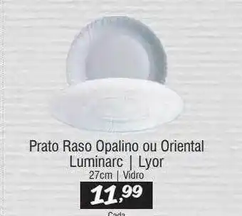 Prato raso opalino ou oriental luminarc lyor