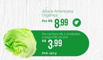 Oba Hortifruti Alface americana orgânica oferta