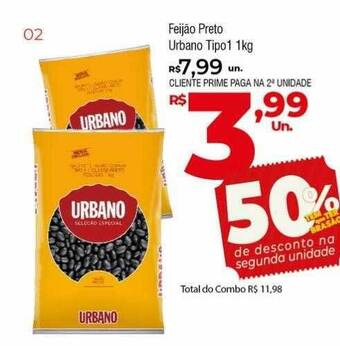 Feijão preto urbano tipo 1