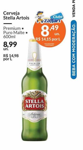Zaffari Cerveja stella artois oferta