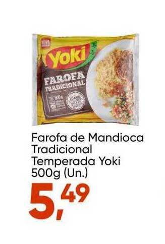 Imec Supermercados Farofa de mandioca tradicional temperada yoki oferta