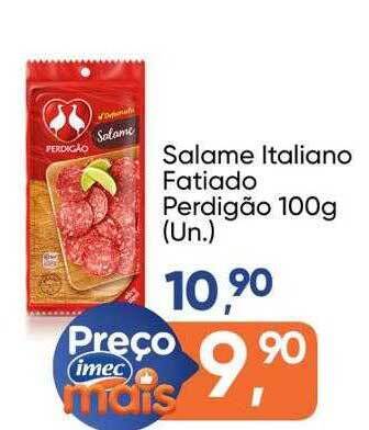 Imec Supermercados Salame italiano fatiado perdigão oferta