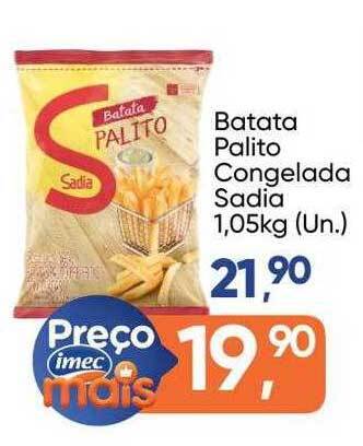 Imec Supermercados Batata palito congelada sadia oferta