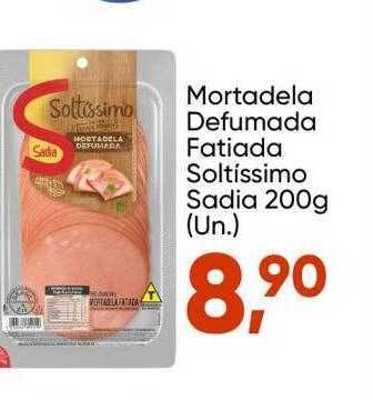 Imec Supermercados Mortadela defumada fatiada soltissimo sadia oferta