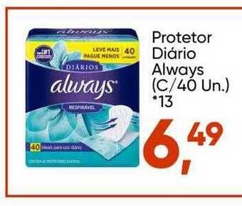 Imec Supermercados Protetor diario always oferta