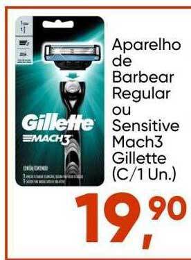 Imec Supermercados Aparelho de barbear regular ou sensitive mach3 gillette oferta