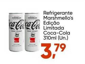 Refrigerante marshmello's edição limitada coca-cola