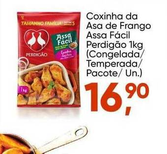 Imec Supermercados Coxinha da asa de frango assa fácil perdigão oferta