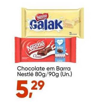 Imec Supermercados Chocolate em barra nestlé oferta