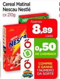 Nordestão Cereal matinal nescau nestlé oferta